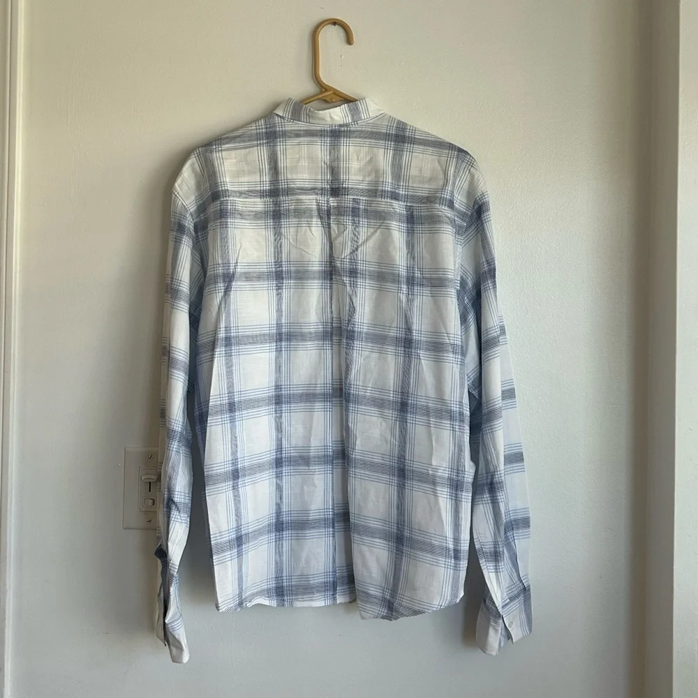 Men’s Frank & Eileen Blue & White Plaid Button Down Shirt Cotton XXL - Picture 3 of 7